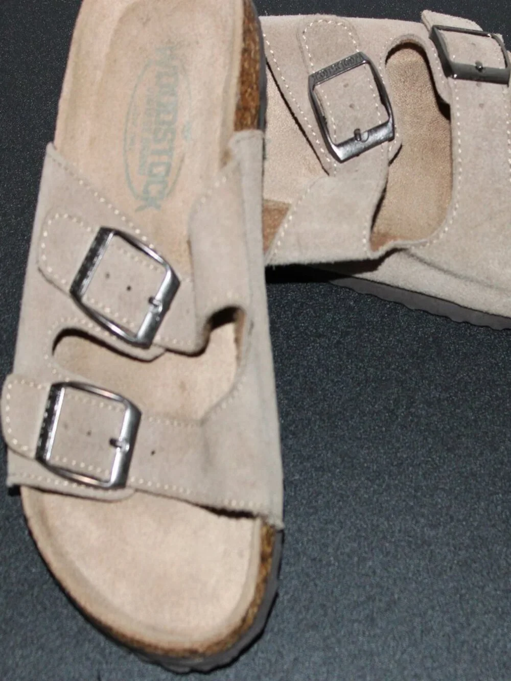 Birkenstock Sandals Youth Size 12 Sandals Brown with Black Rubber Soles